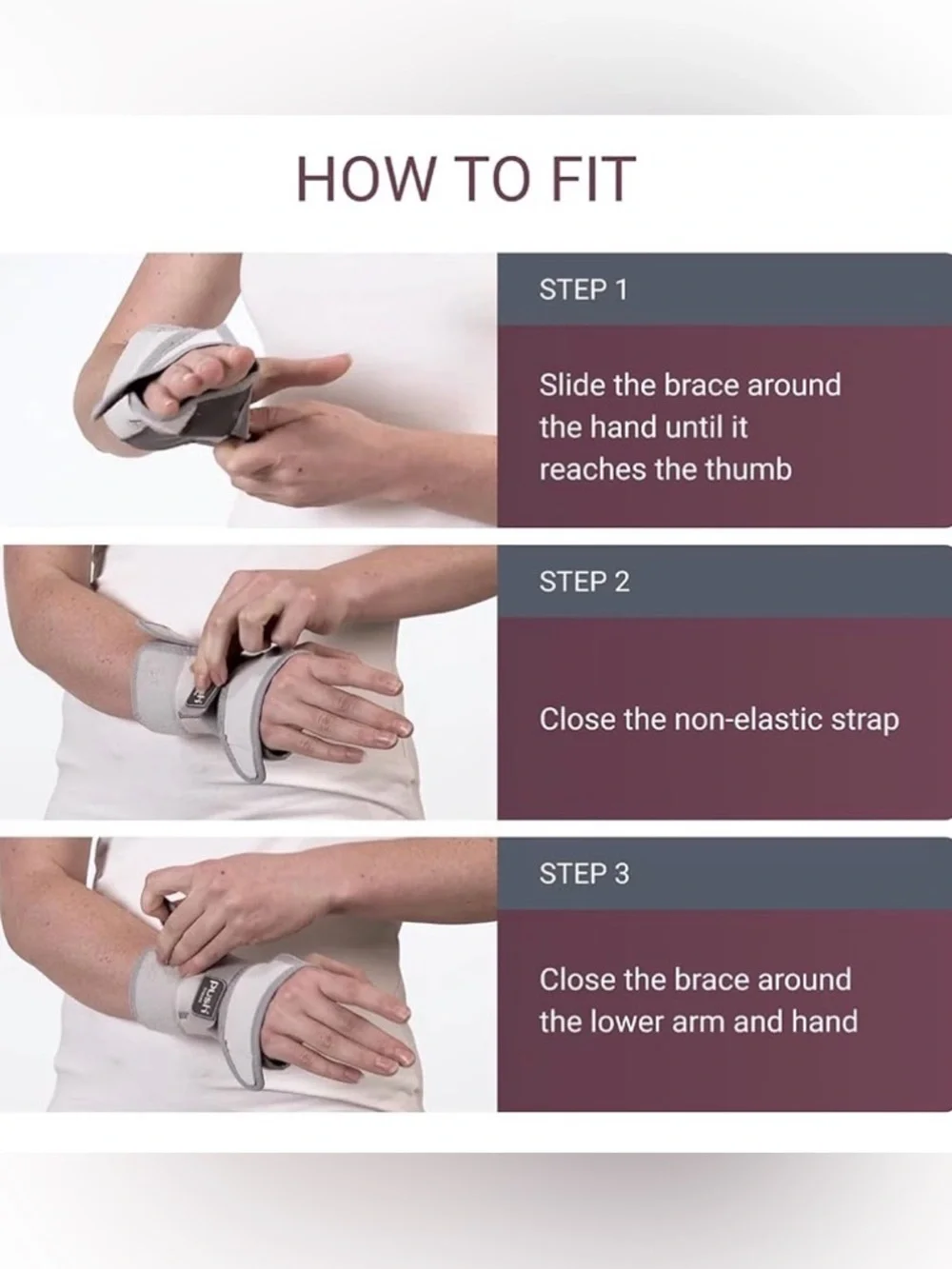 Push Med Wrist Brace - Right Hand - Size 2